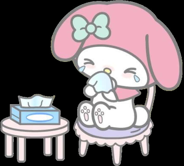 My Melody wat nies oulik Muurpapier