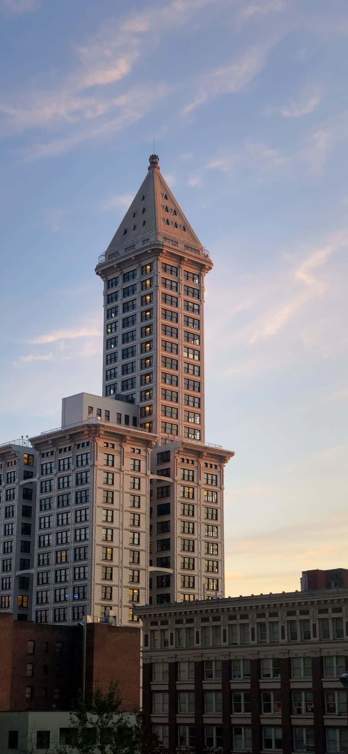 "'n Asemrowende en Onvergeetlike Uitsig oor Seattle". Muurpapier