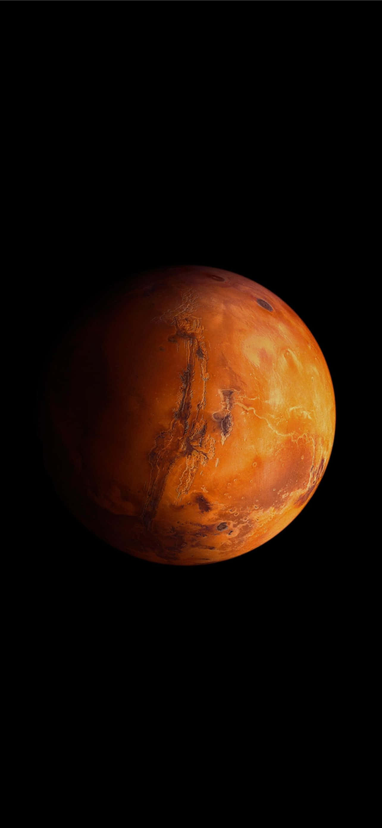 'n Betowerende Uitsig oor Mars Landskap Muurpapier