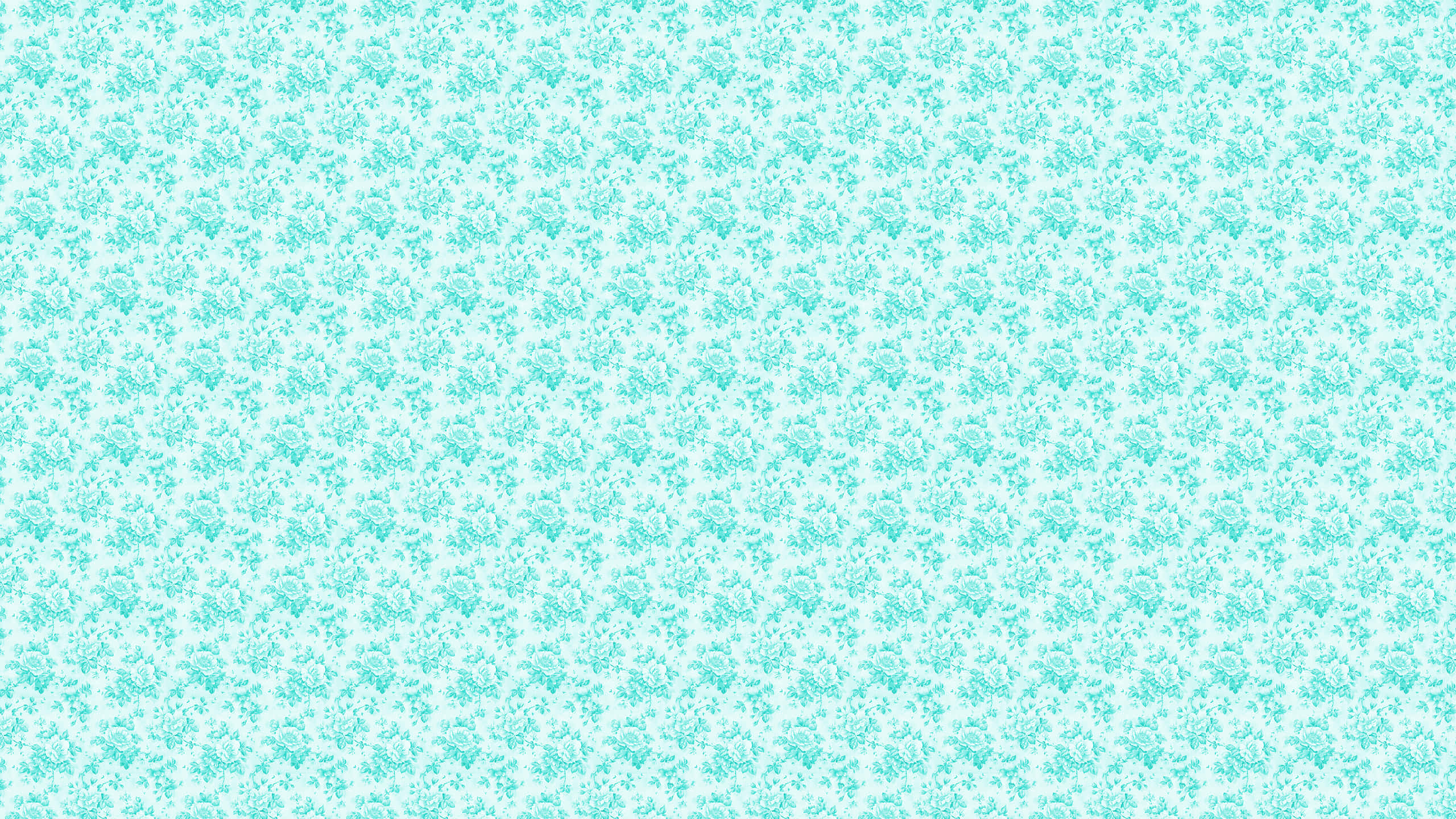 'n blou en wit blompatroon Muurpapier