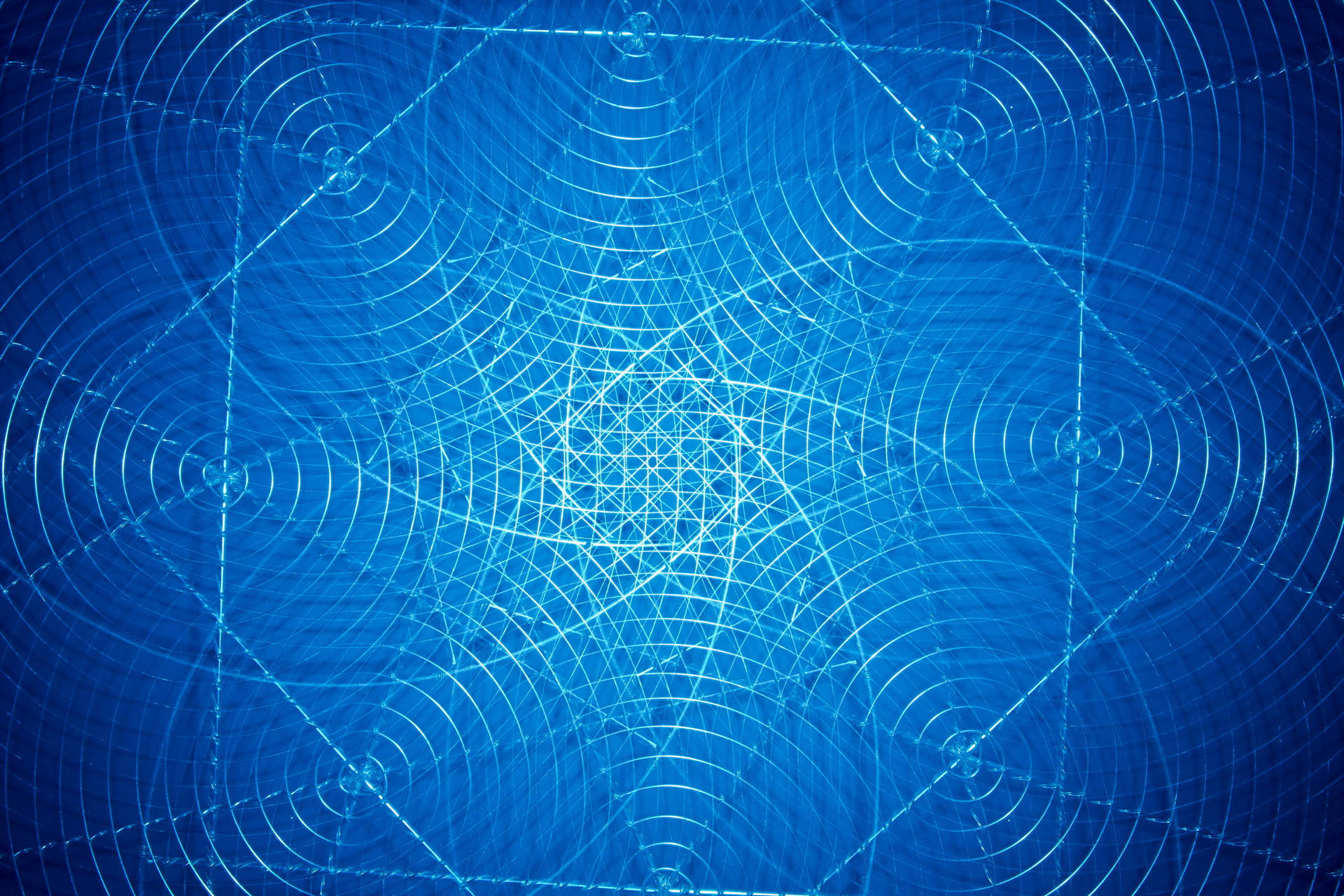 Abstrakte Blou Geometriese Patrone muurpapier — Blou estetiese GIF Muurpapier