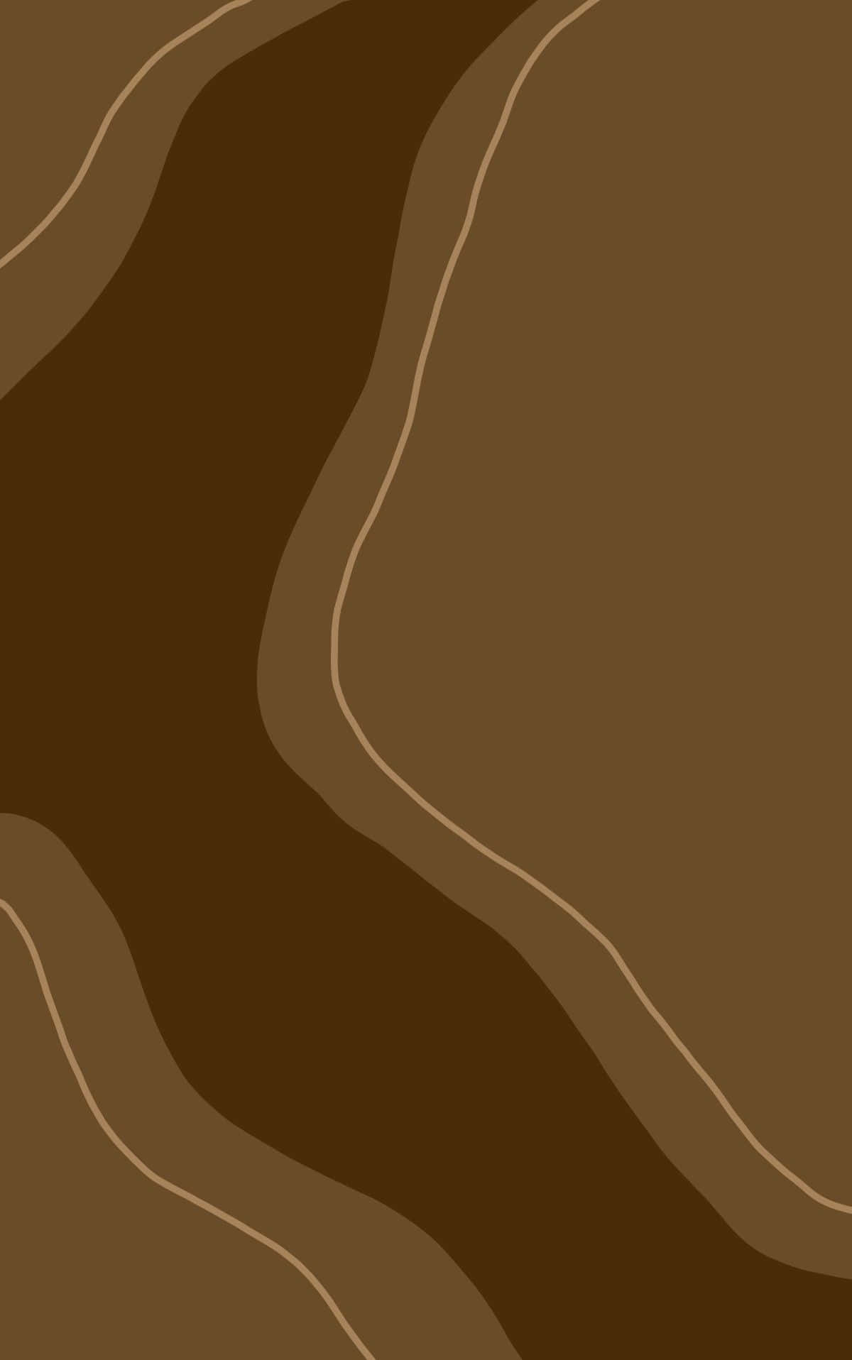 'n bruin en wit rivier met 'n bruin agtergrond Muurpapier