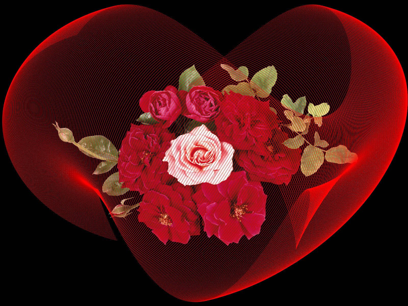 Voorbeeldmuurpapier rose, blare, agtergrond