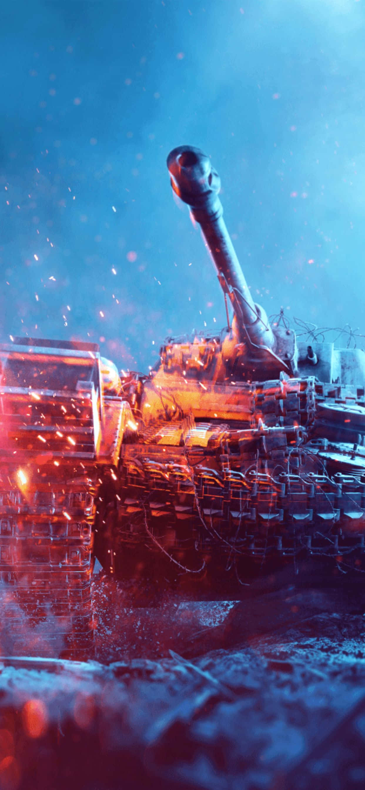 'n Dreigende Battlefield V-toneel Muurpapier