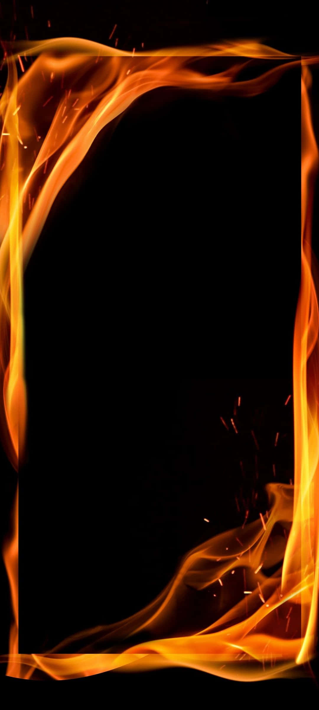 'n Helder brandende vlam om passie aan te wakker Muurpapier