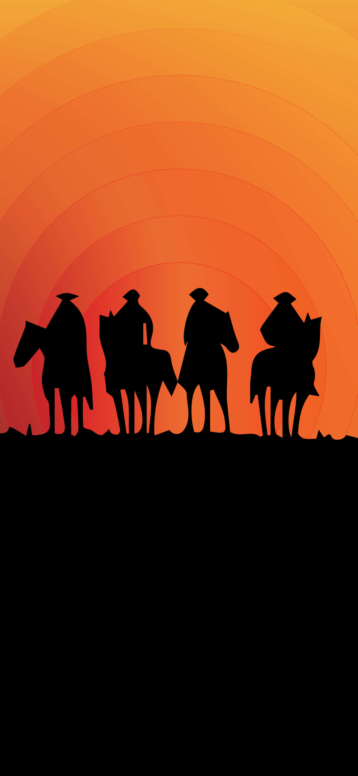 'n Intense Blik op die Westelike Frontier op jou iPhone Muurpapier