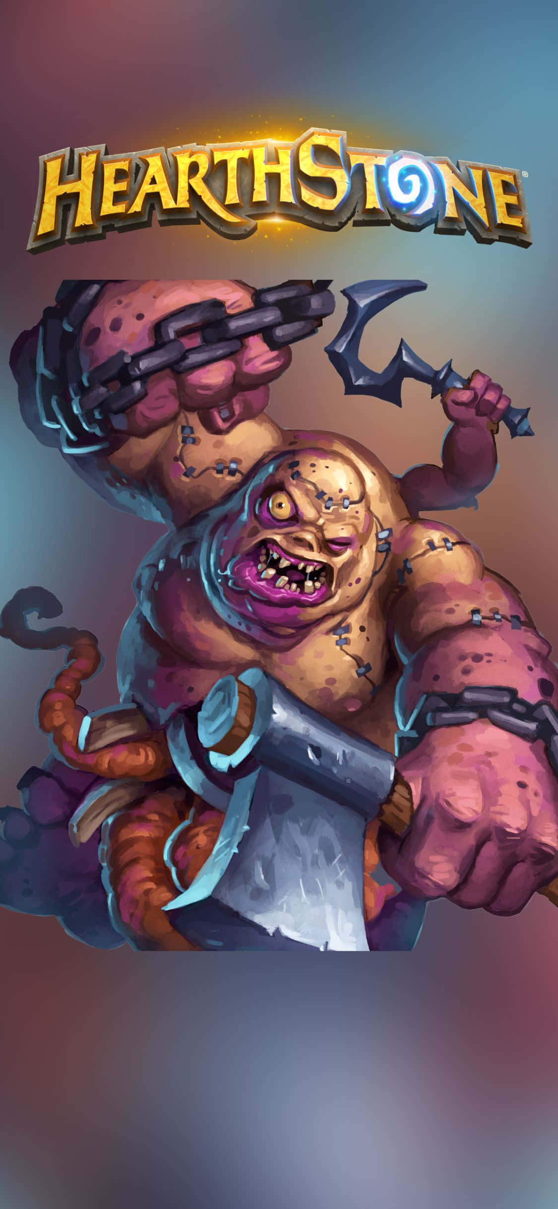 'n iPhone XS op Hearthstone se Brightwing-Illidan-vel Muurpapier