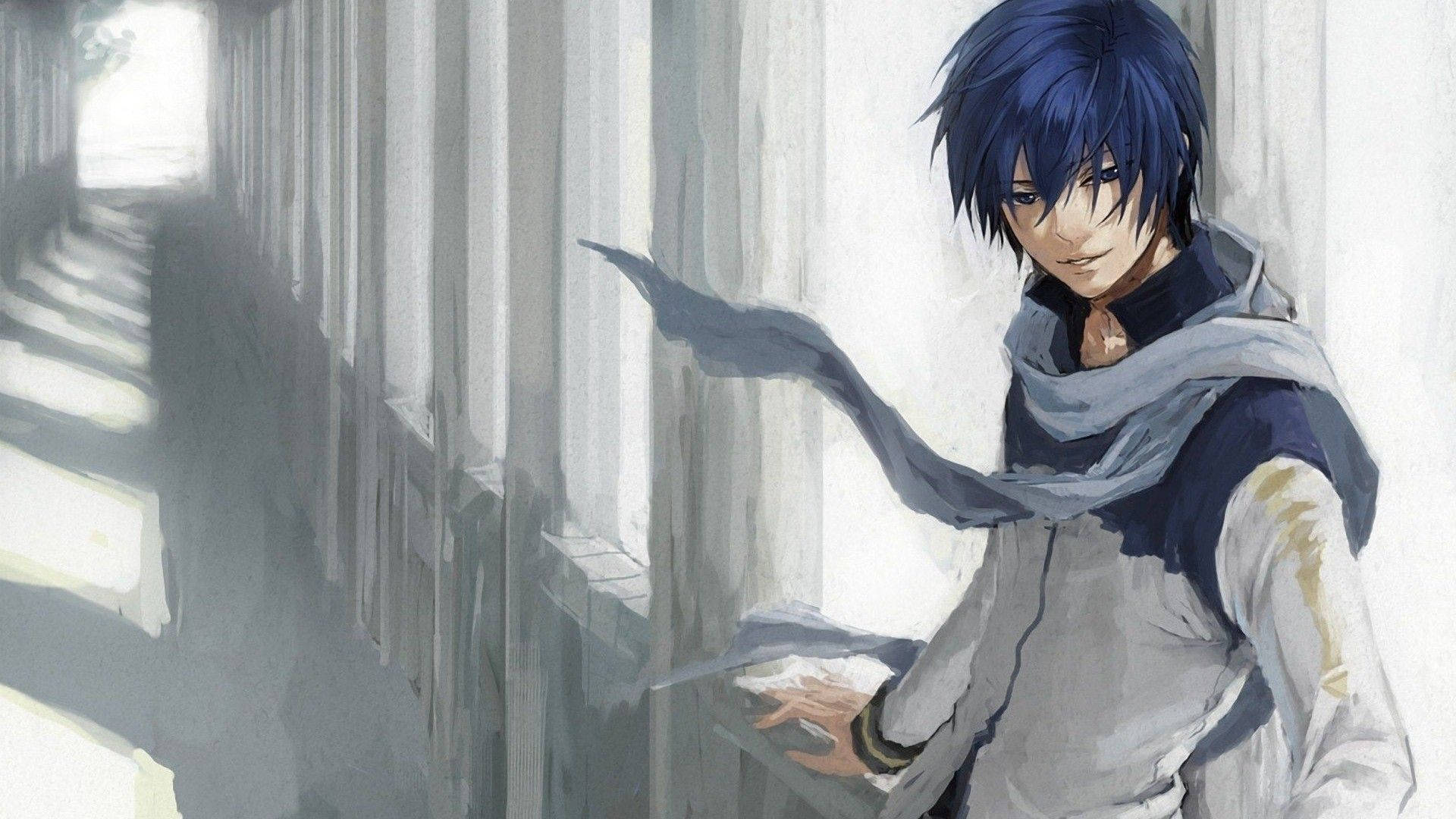 Blouharige anime-seun-papier — Anime seun Muurpapier