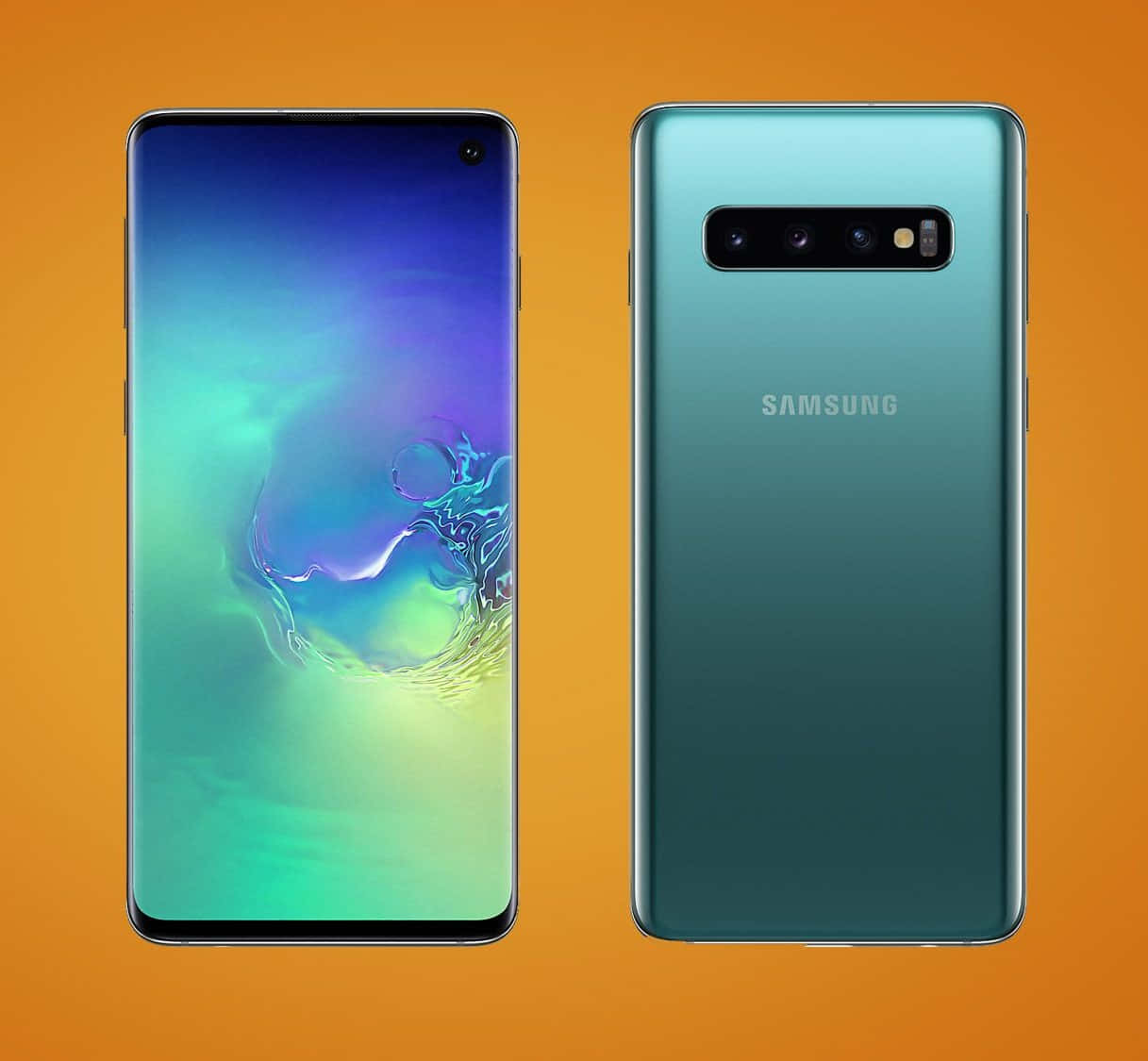'n Nabyblik op die Galaxy S10 Muurpapier