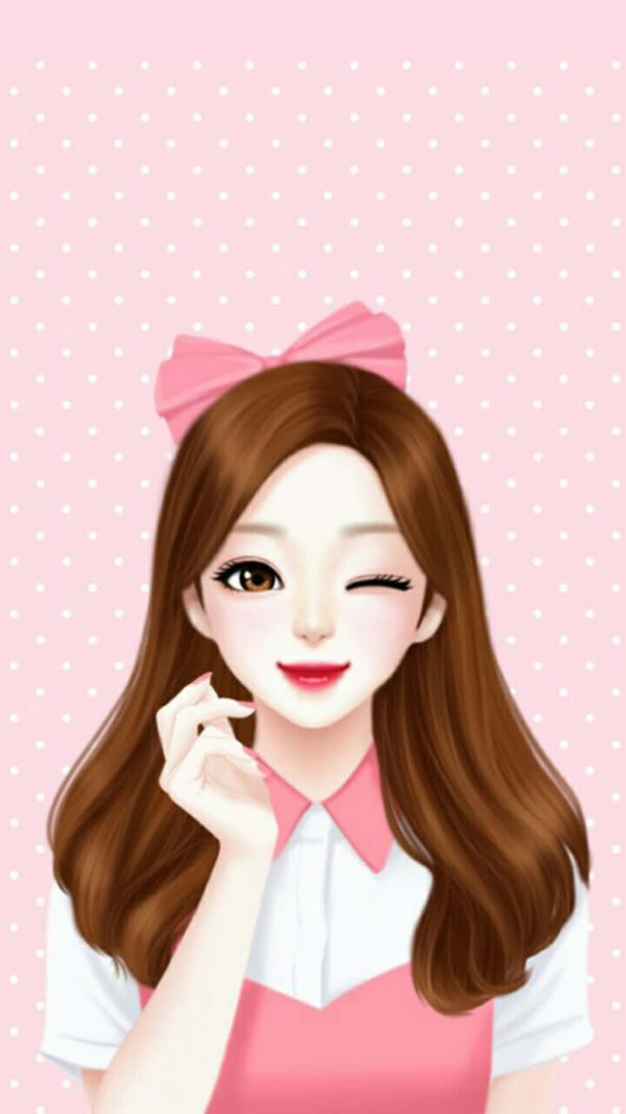'n Oulike, meisiesagtige selfie wat jou dag sal ophelder! Muurpapier