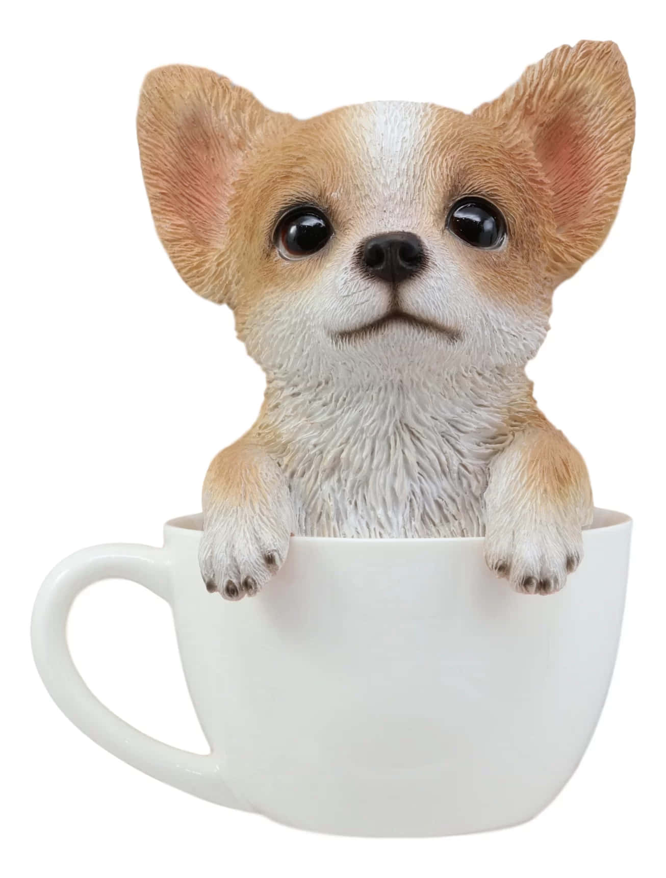 "'n Oulike Teekoppie Chihuahua" Muurpapier