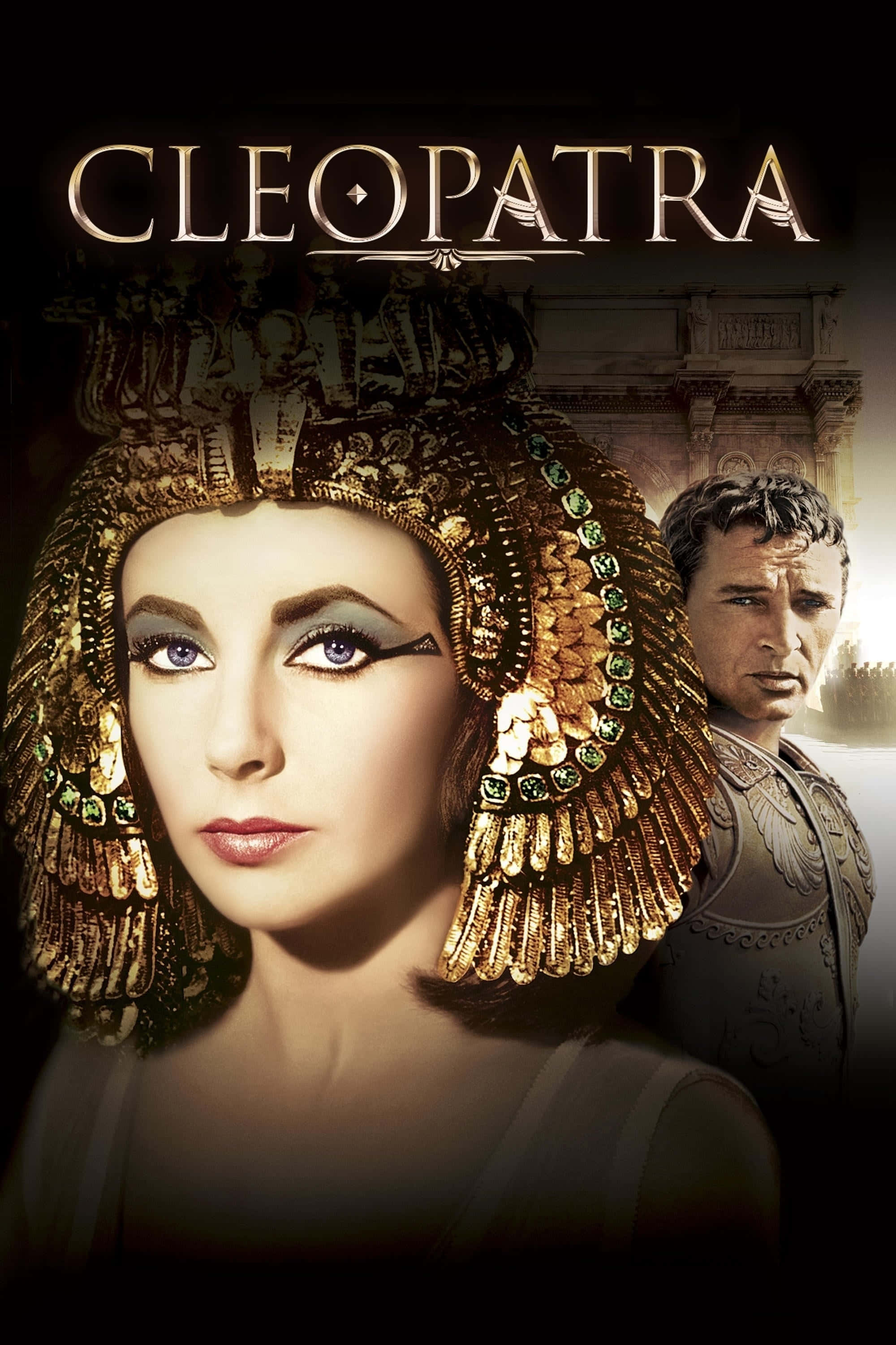 'n Portret van die legendariese Egiptiese heerser Cleopatra Muurpapier