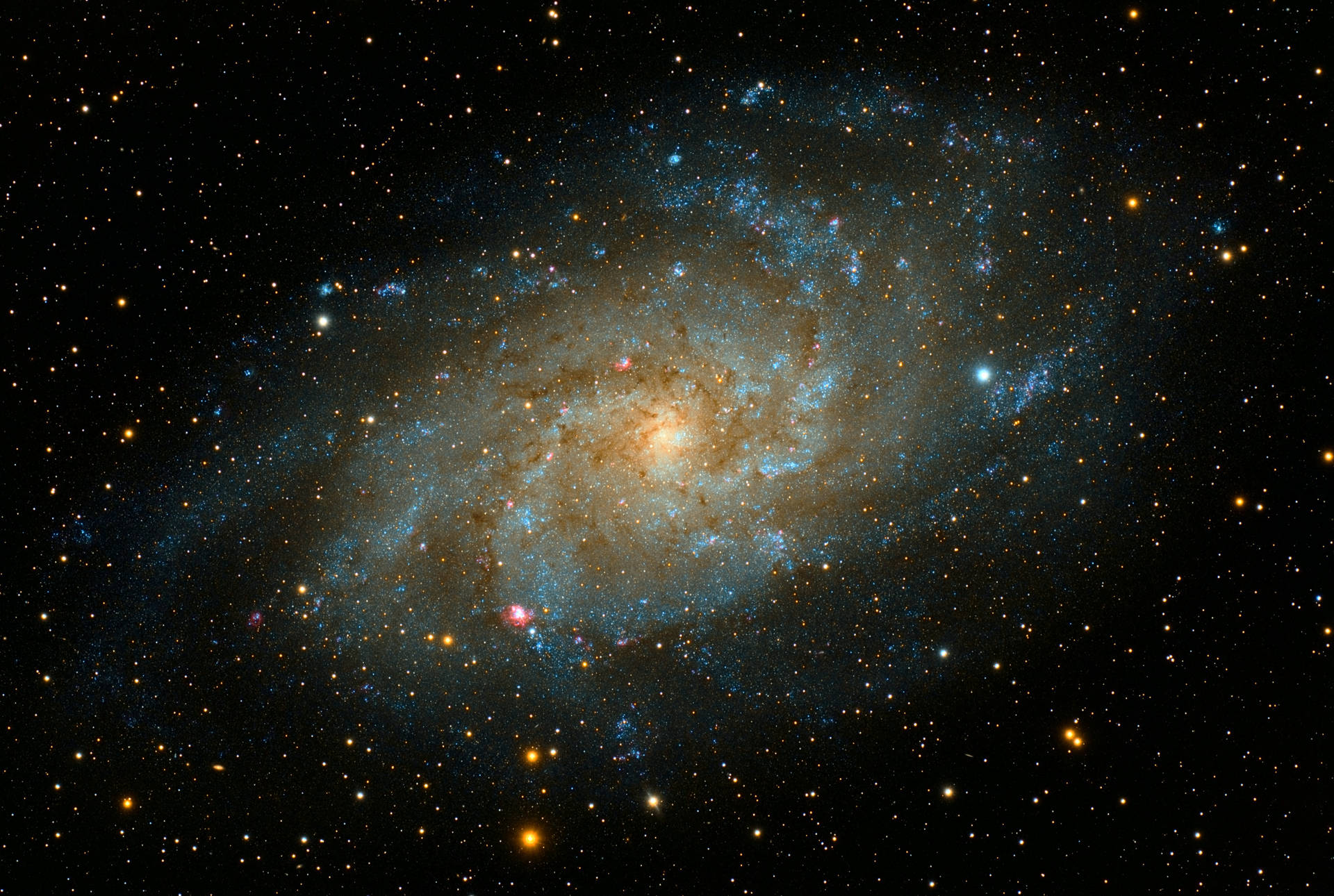 4K Andromeda-sterrestelsel in die Ruimte HD agtergrond — Ruimte GIF Muurpapier