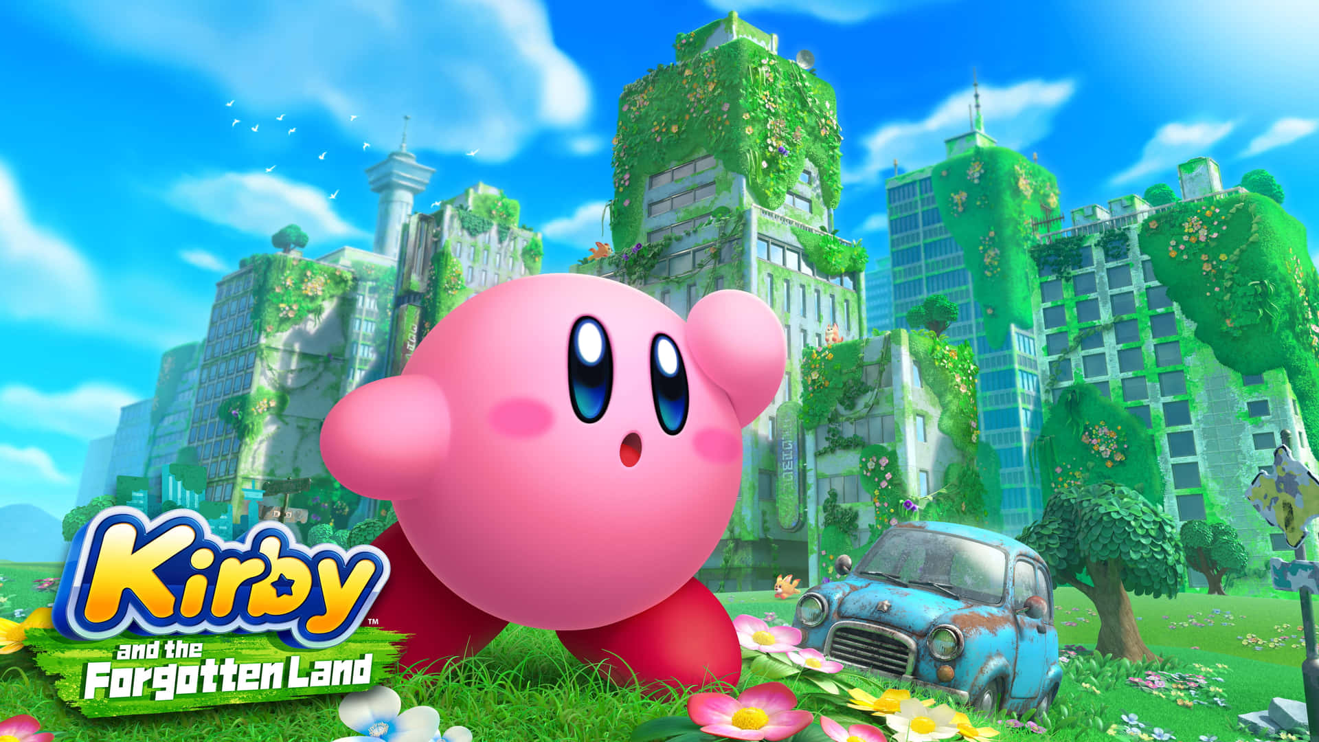 Kirby-agtergrond — Kirby GIF Muurpapier