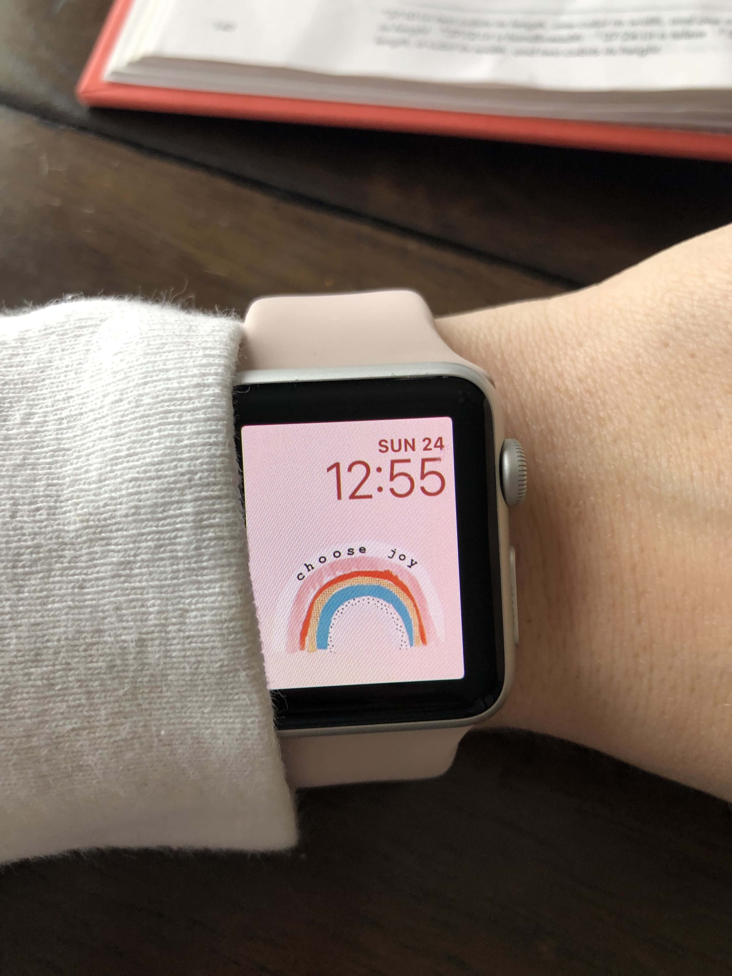 'n Stylvolle en Funksionele Apple Watch Muurpapier
