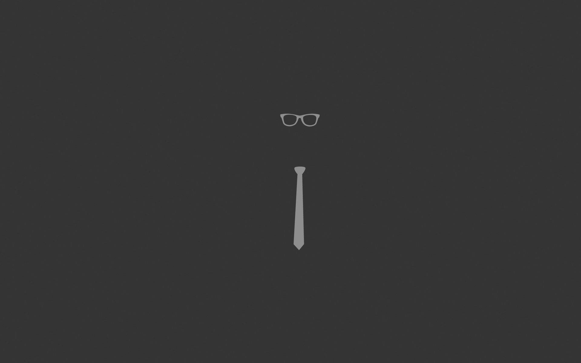 Minimalistiese Bril En Das Vektor muurpapier