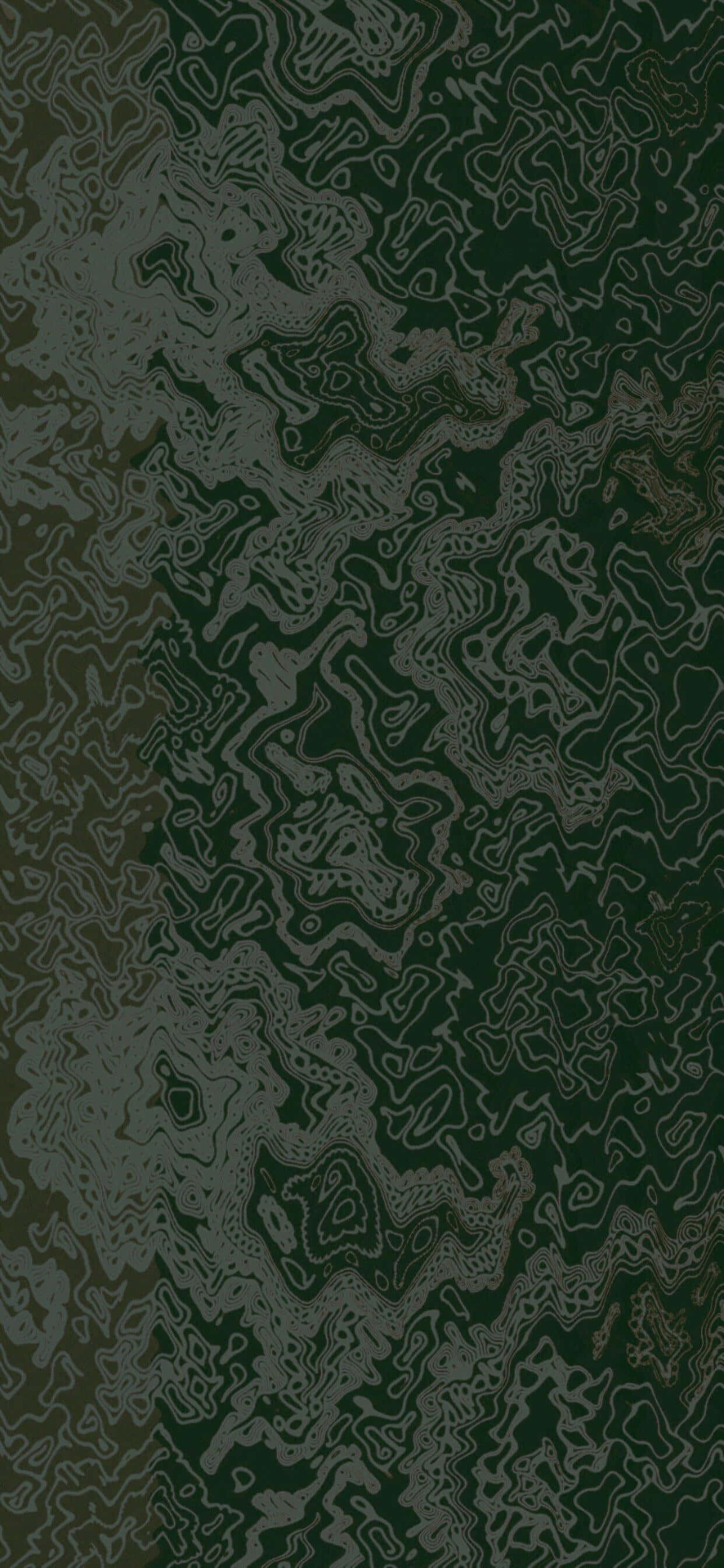 'n swart en groen muurpapier met draaie Muurpapier