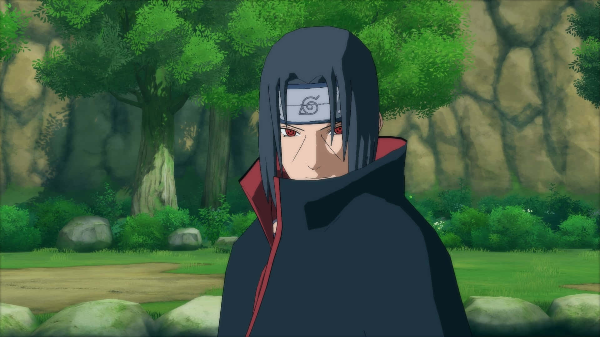 'n Vurige oomblik in die wêreld van Naruto Shippuden. Muurpapier