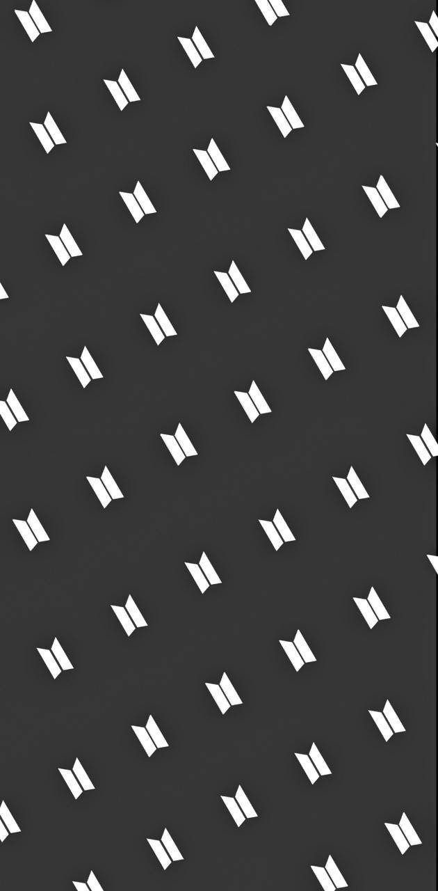 Naatlose BTS-logo patroon Muurpapier