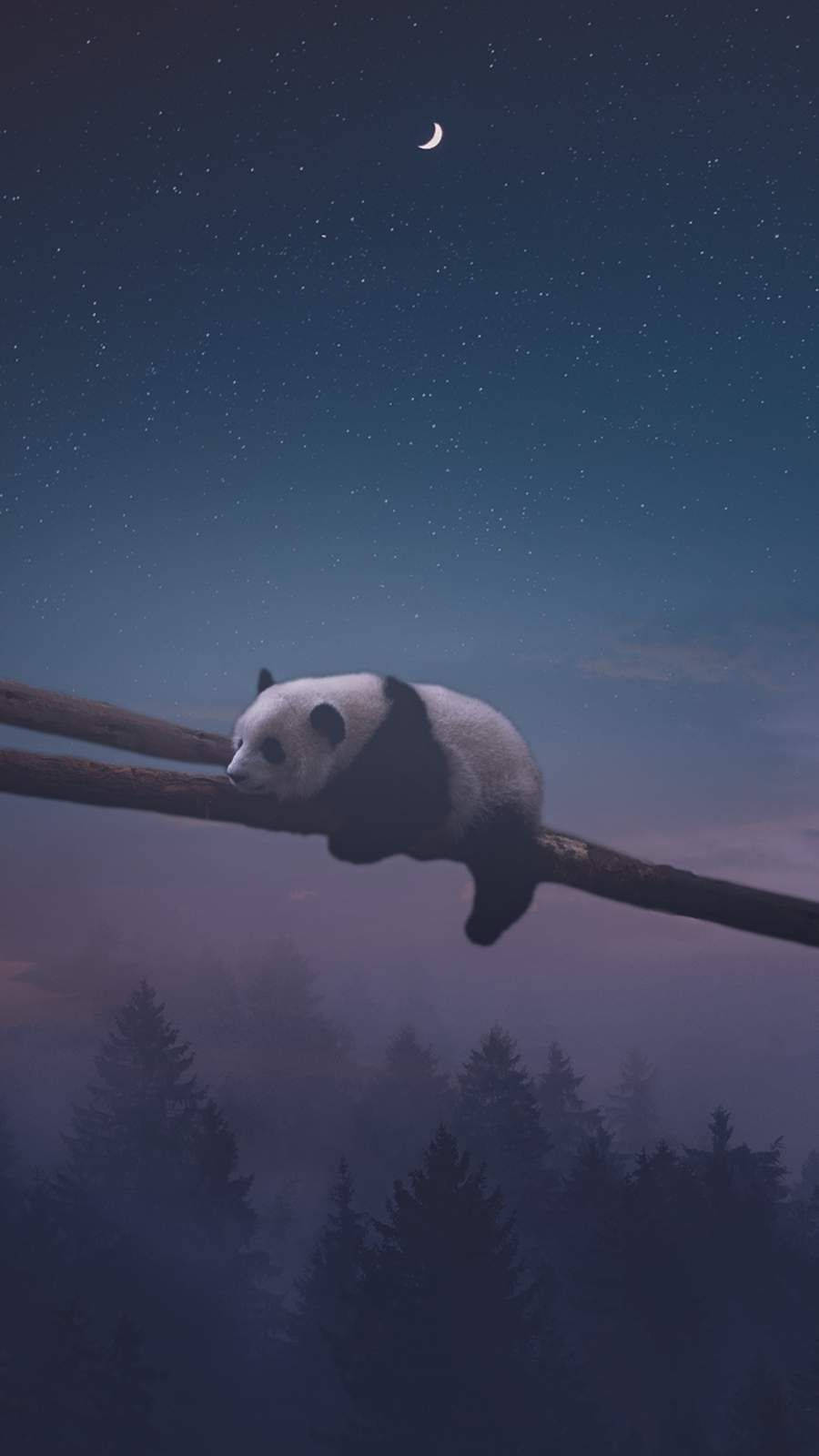 Nagpanda Slaap Muurpapier