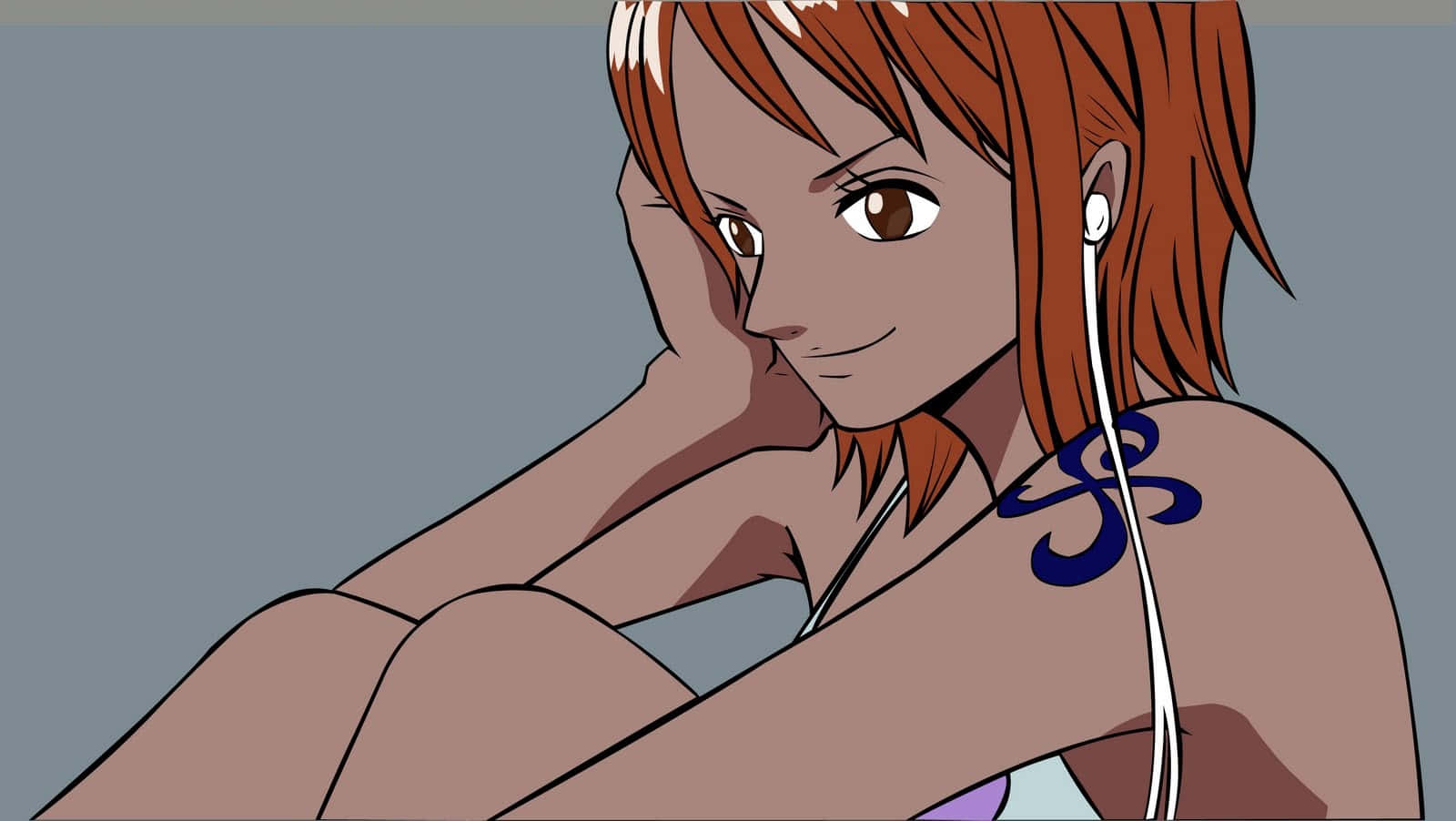 Nami One Piece Luister na Musiek Muurpapier