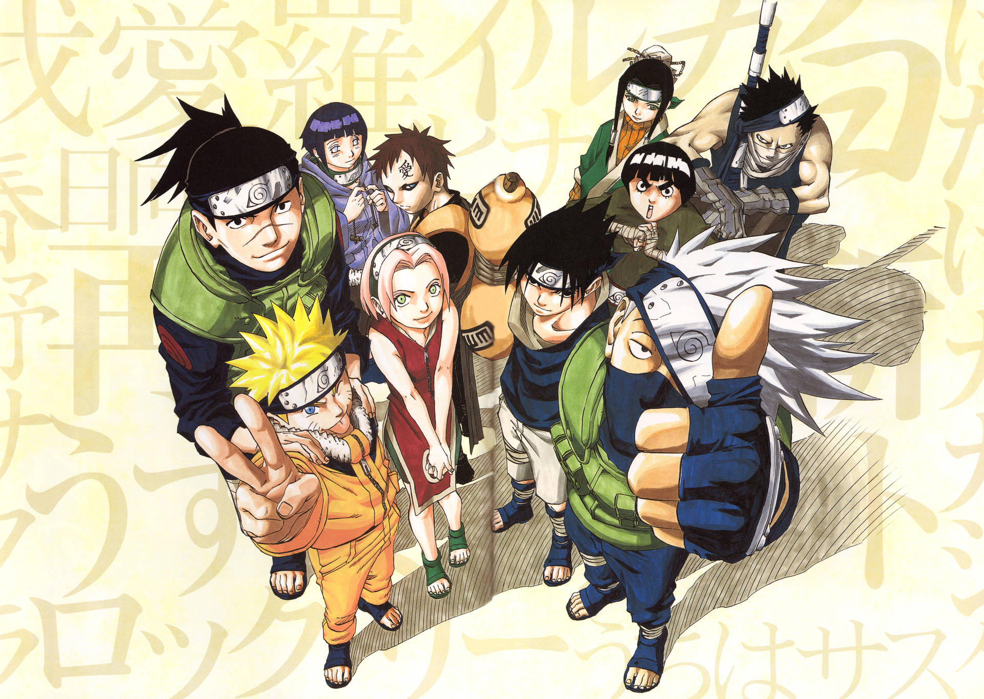 Naruto 4K ninja karakters agtergrond — Naruto 4K GIF Muurpapier