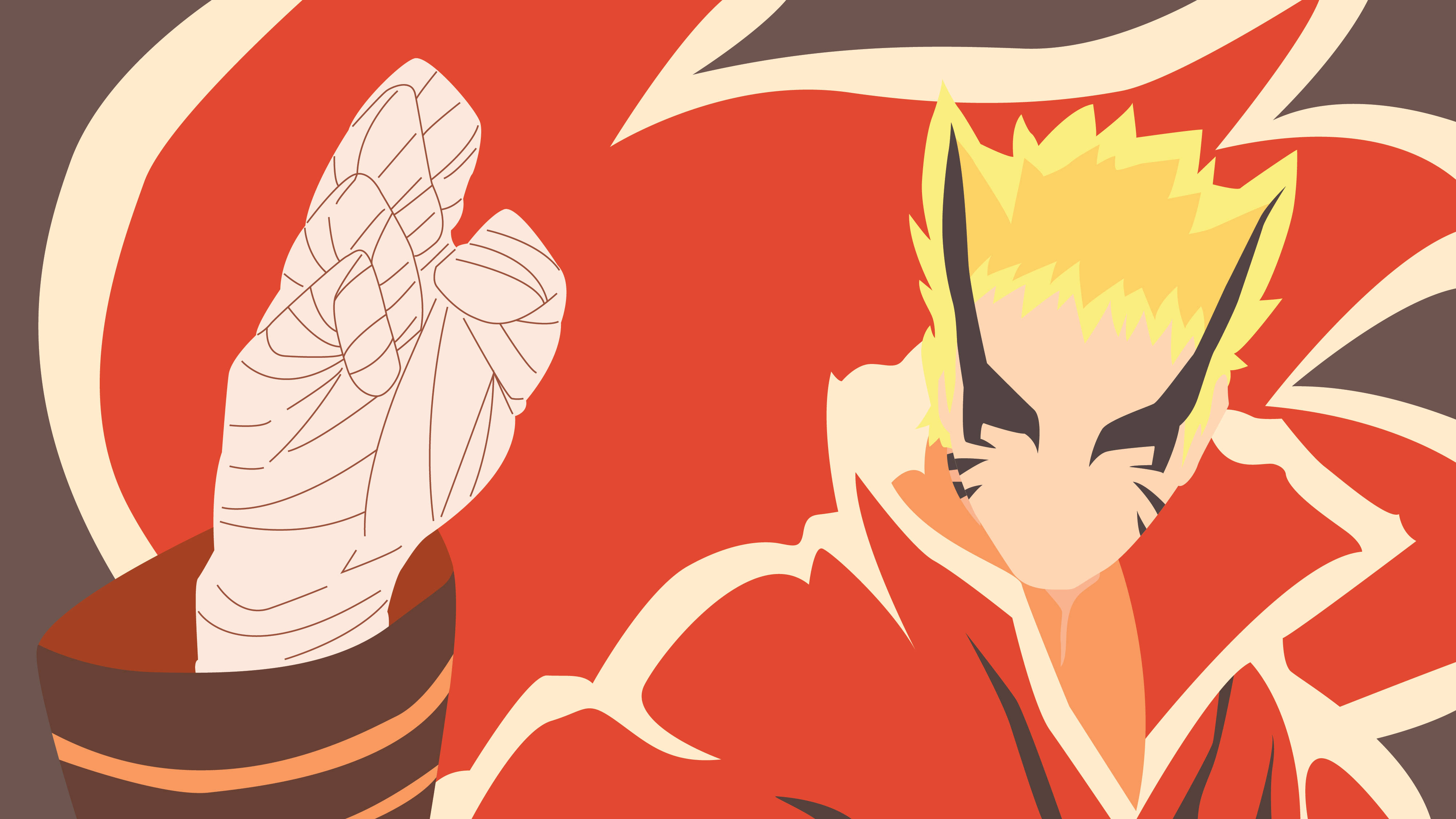 Naruto Baryon-modus-vector-kuns Muurpapier