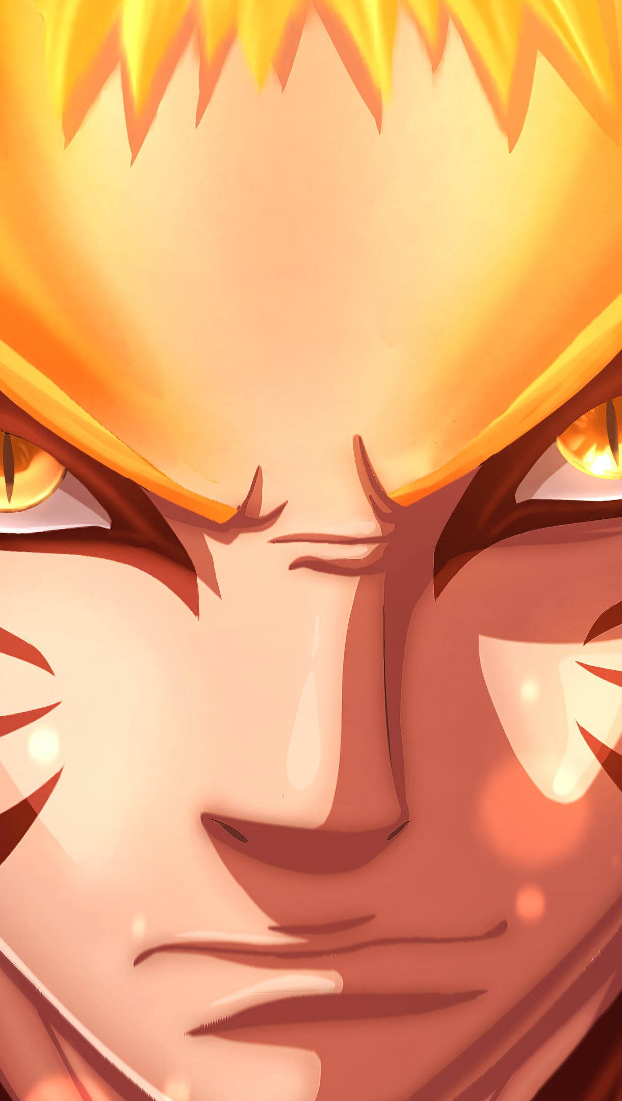 Naruto Baryon-modus Naby Gesig Muurpapier