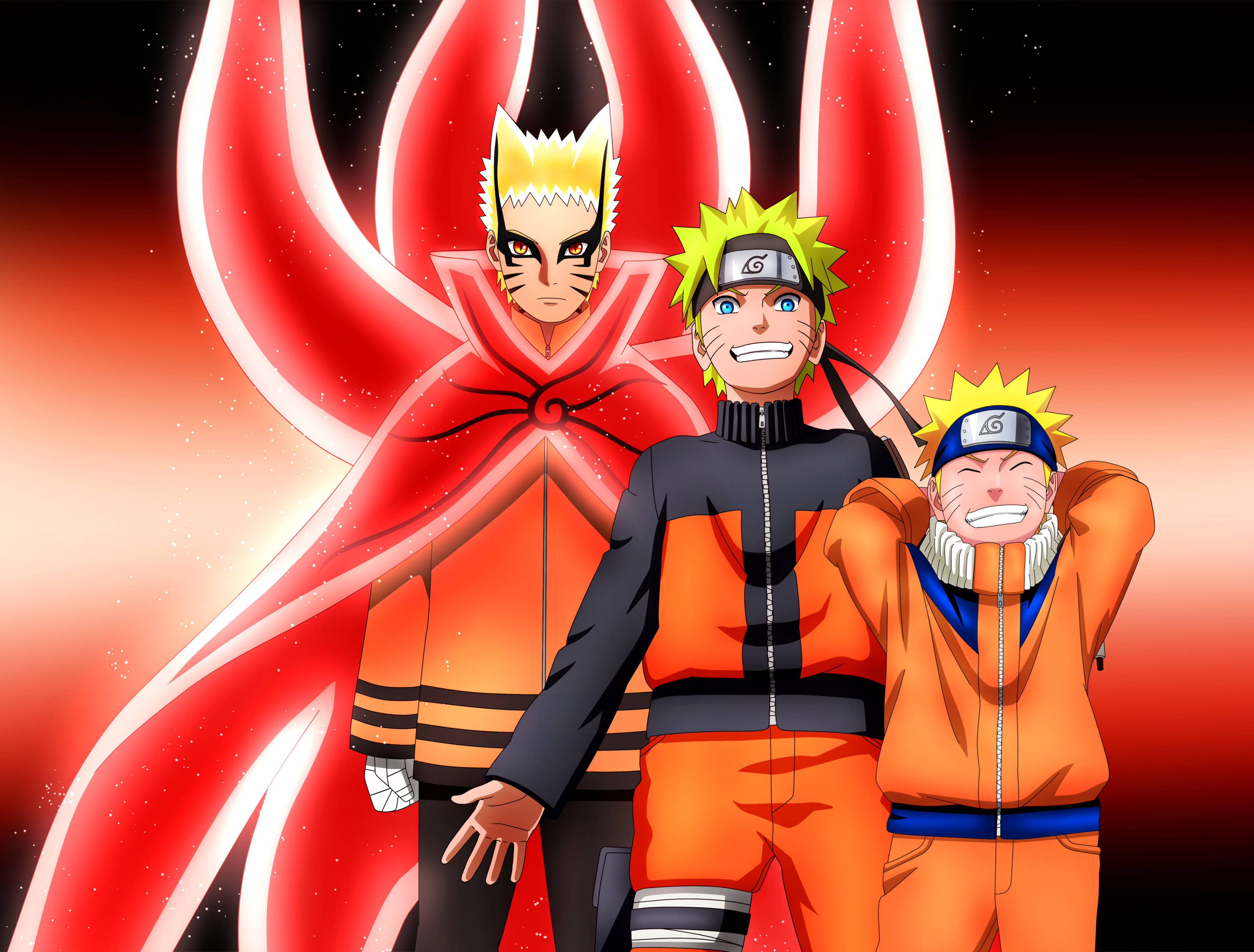 Naruto Baryon-modus Transformasie Muurpapier