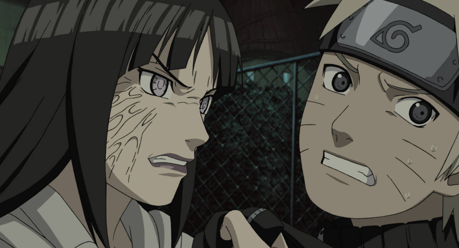 Naruto en Hinata Byakugan Muurpapier