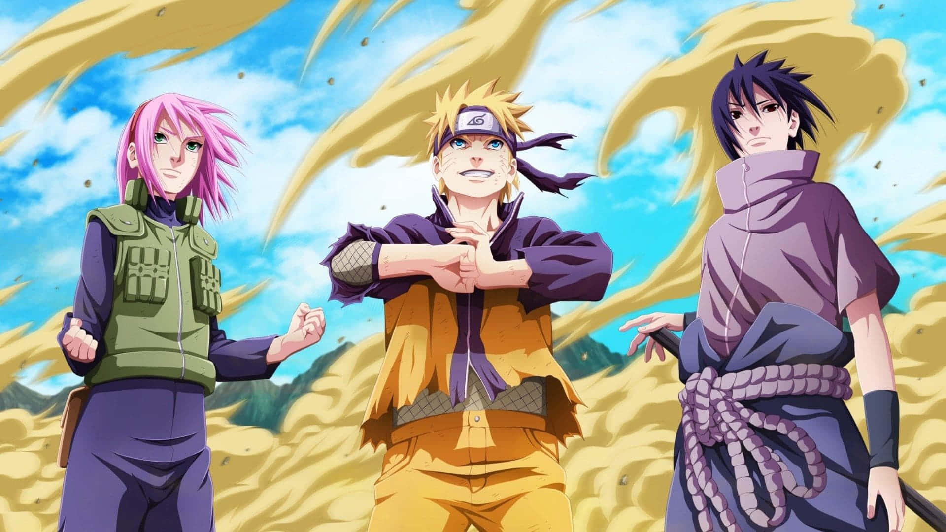 Naruto en Sasuke - Die Ultieme Wedywering Muurpapier