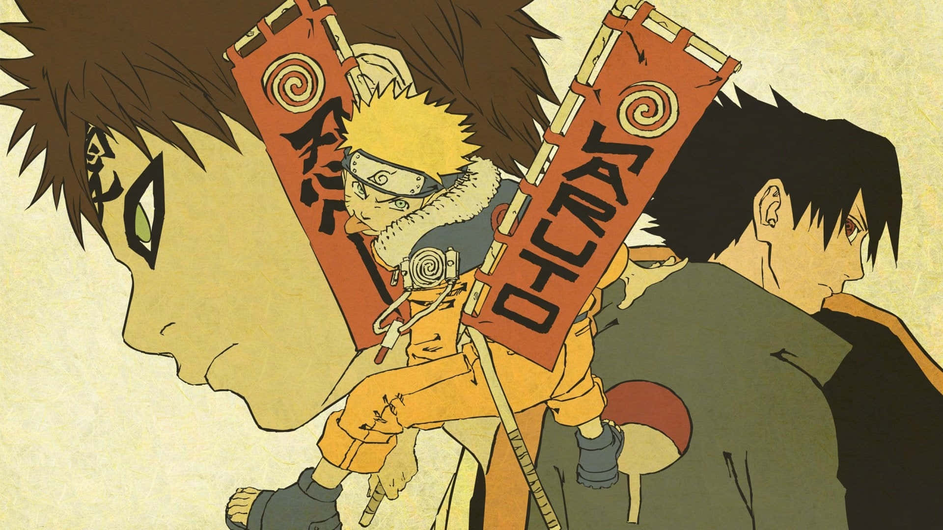 Naruto estetiese prente Muurpapier