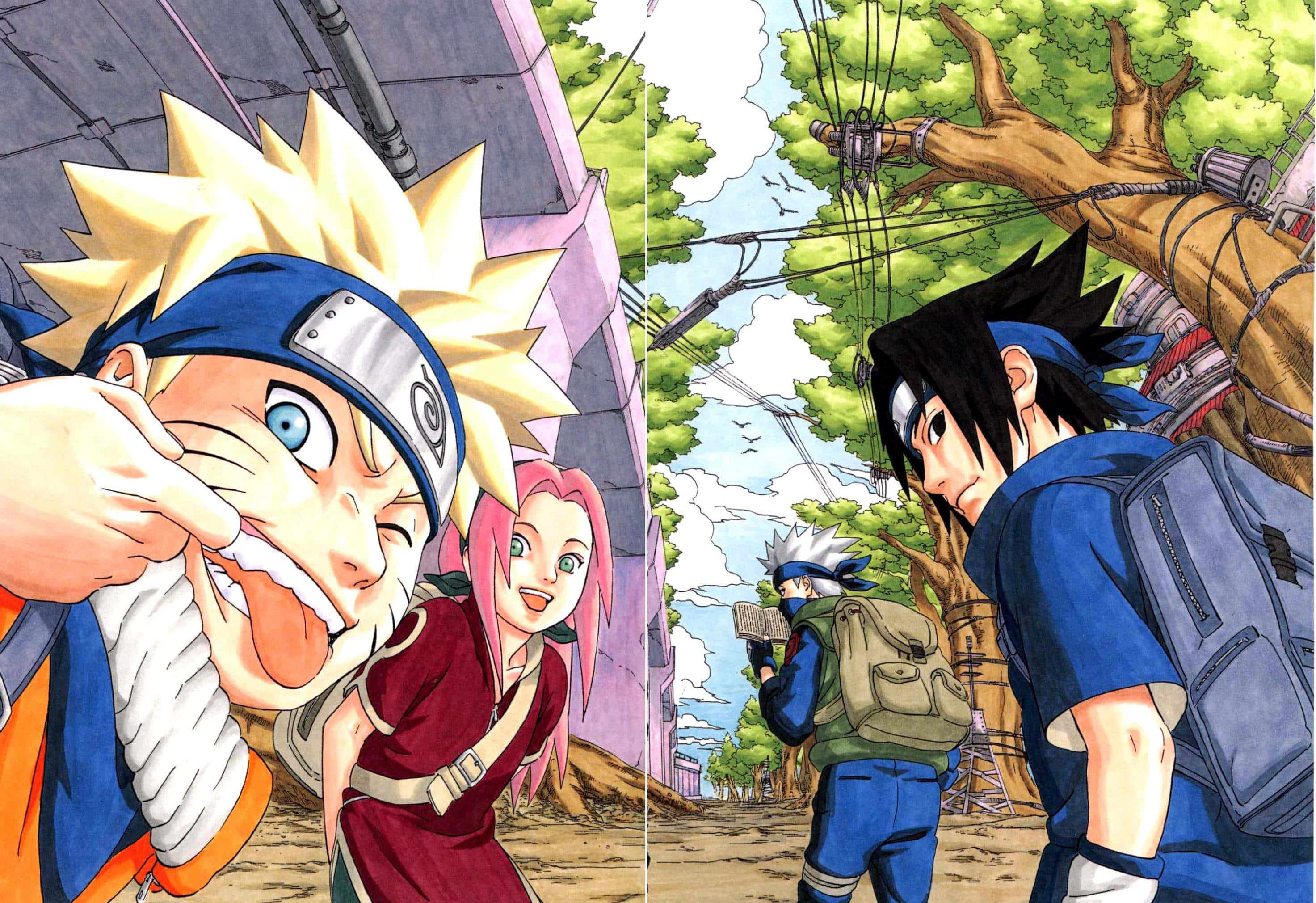 Naruto estetiese prente Muurpapier