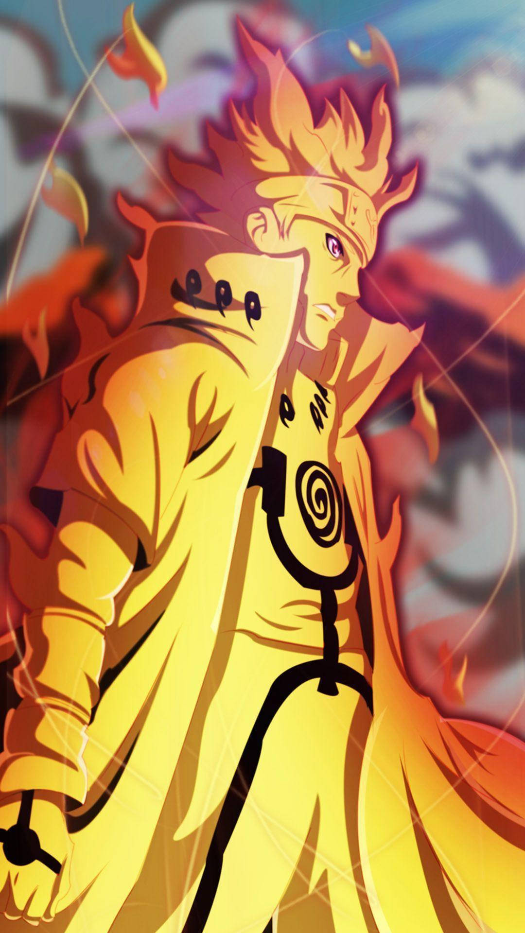 Naruto Foon Skuins Muurpapier