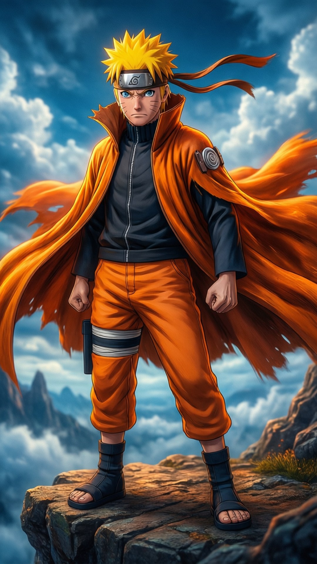 Naruto in Sage Mode Muurpapier