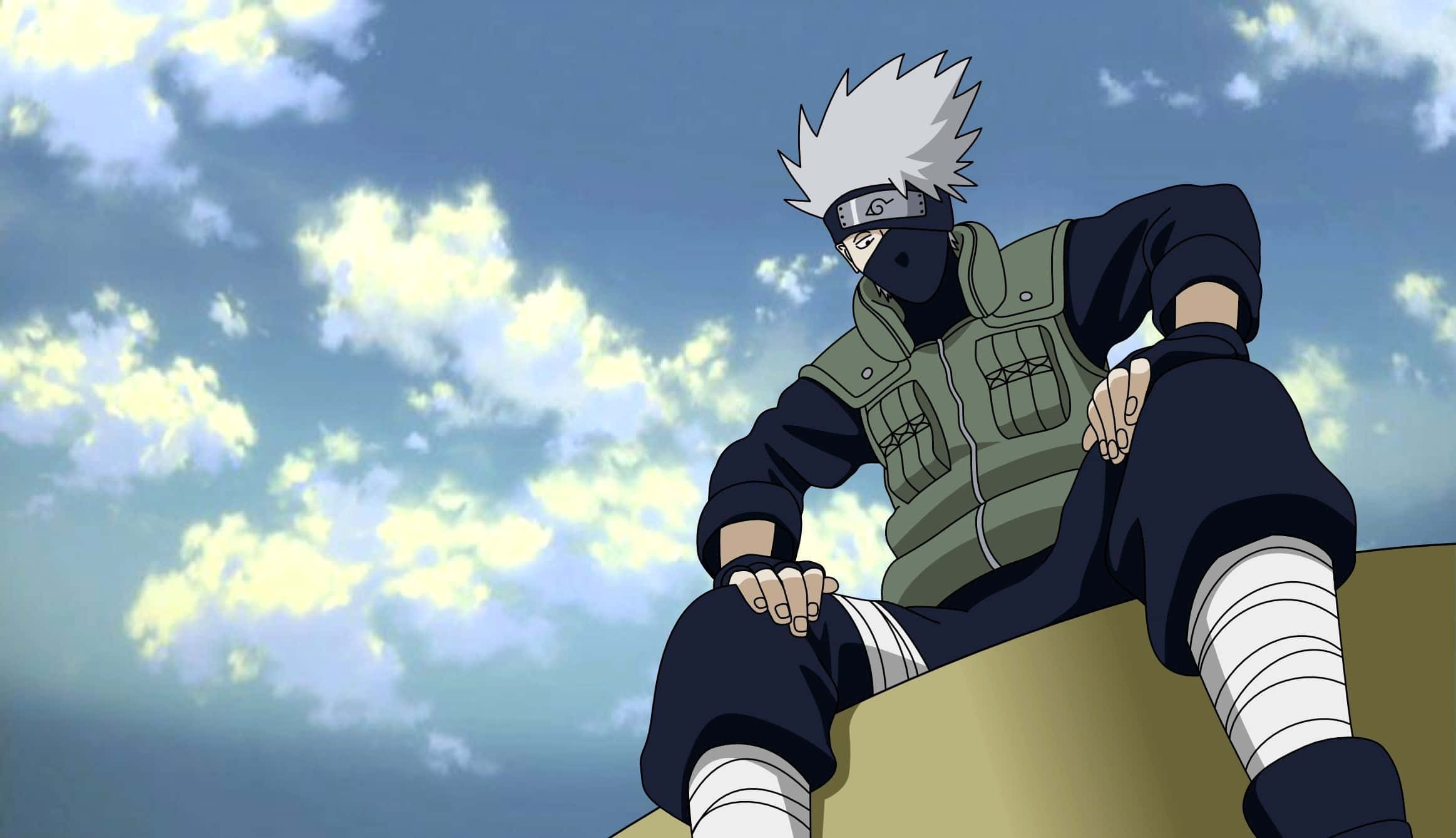 Naruto Kakashi Estetiese Rekenaar Muurpapier