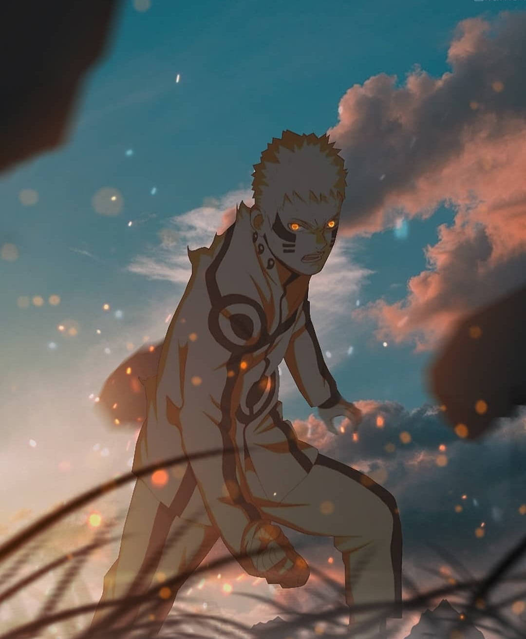 Naruto Kurama Sage-modus Muurpapier