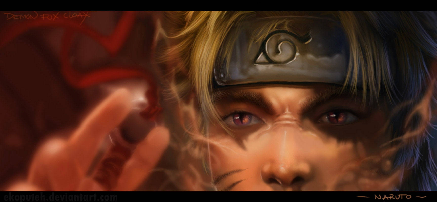 Naruto Lewende Aksie Konsepkuns Muurpapier
