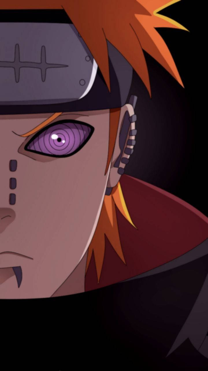 Naruto Lewende Nagato Half Gesig Muurpapier