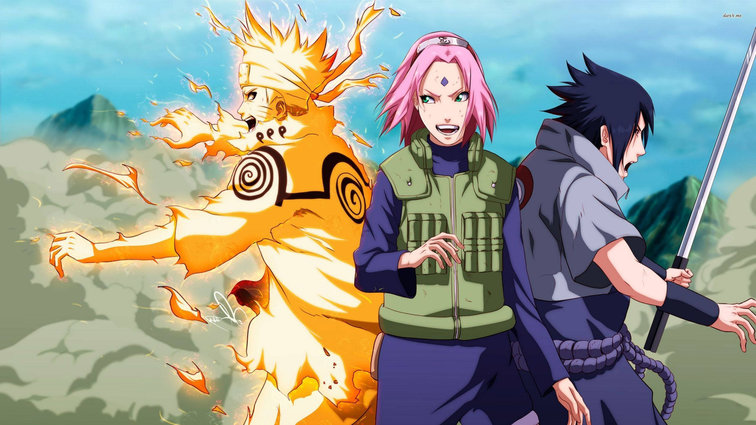 Naruto Lewende Span 7 Muurpapier