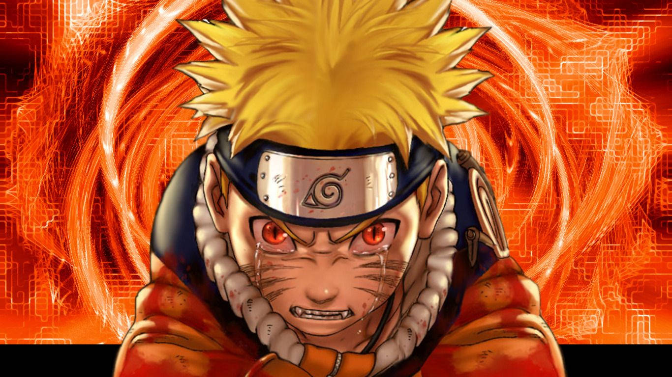 Naruto lewendig kwaad en huil — Naruto 4K GIF Muurpapier