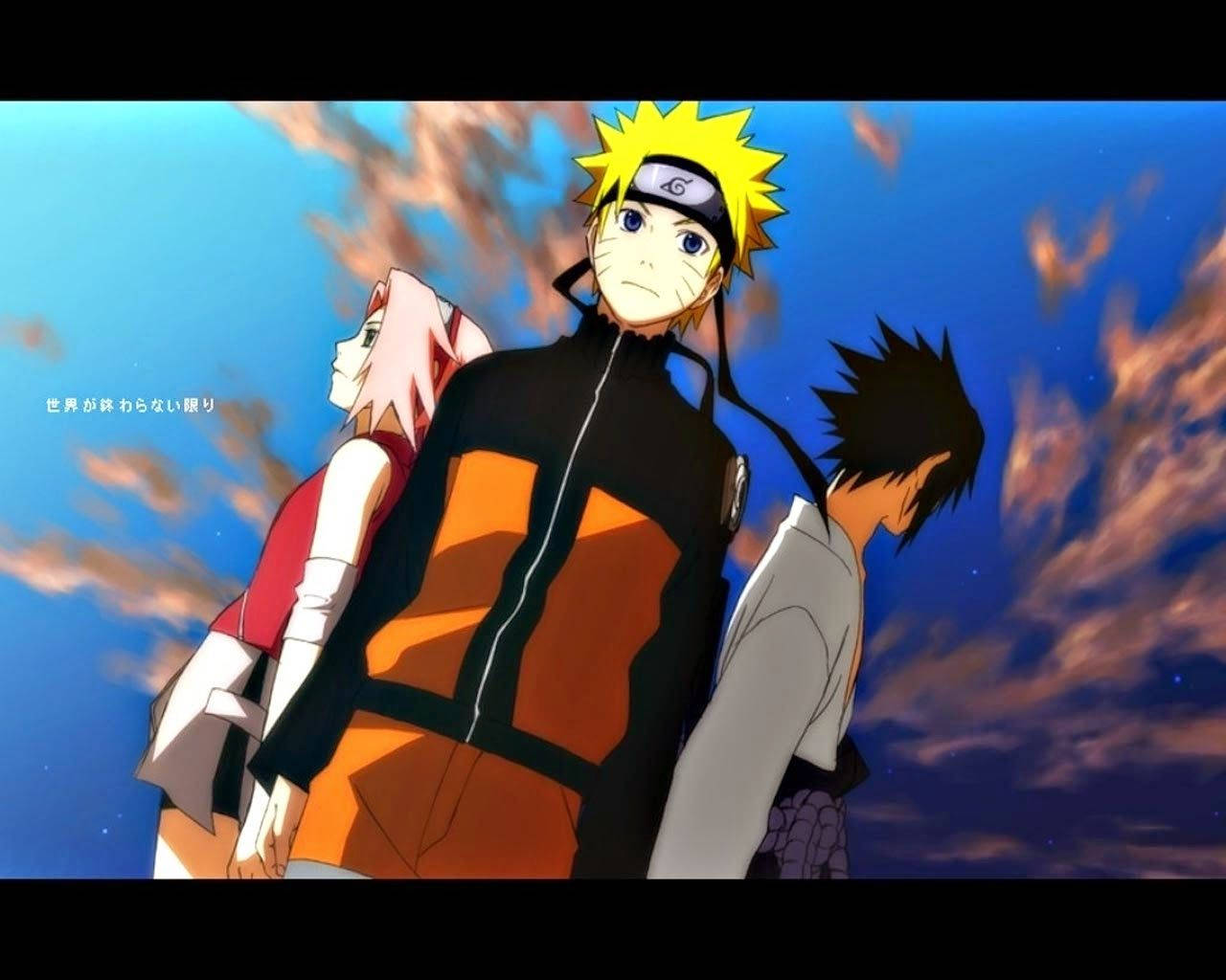 Naruto Live Team 7 Hemel Estetika — Naruto 4K GIF Muurpapier
