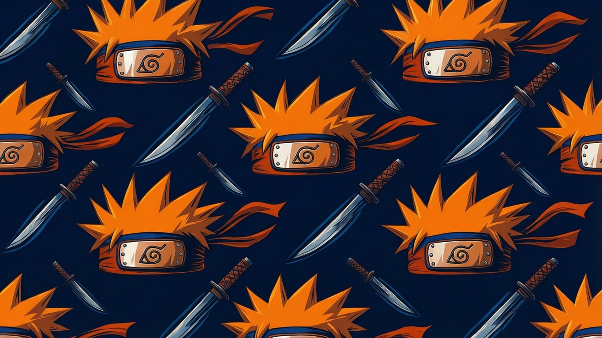 Naruto Patroon SVG Muurpapier
