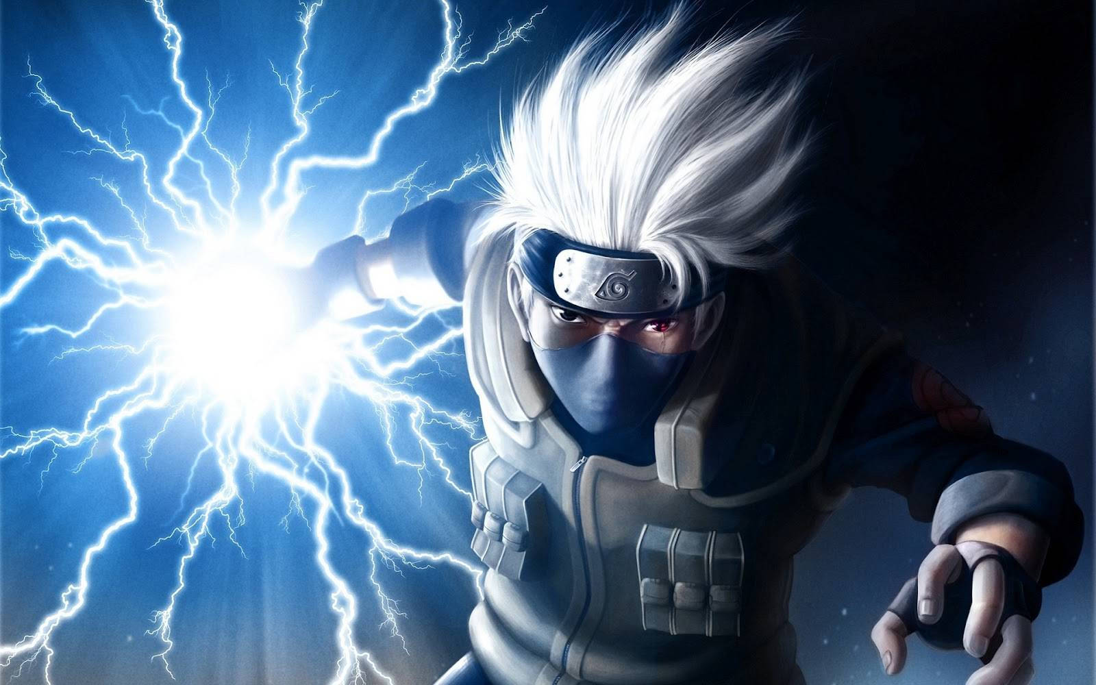 Naruto-plakkaat Kakashi Chidori Muurpapier