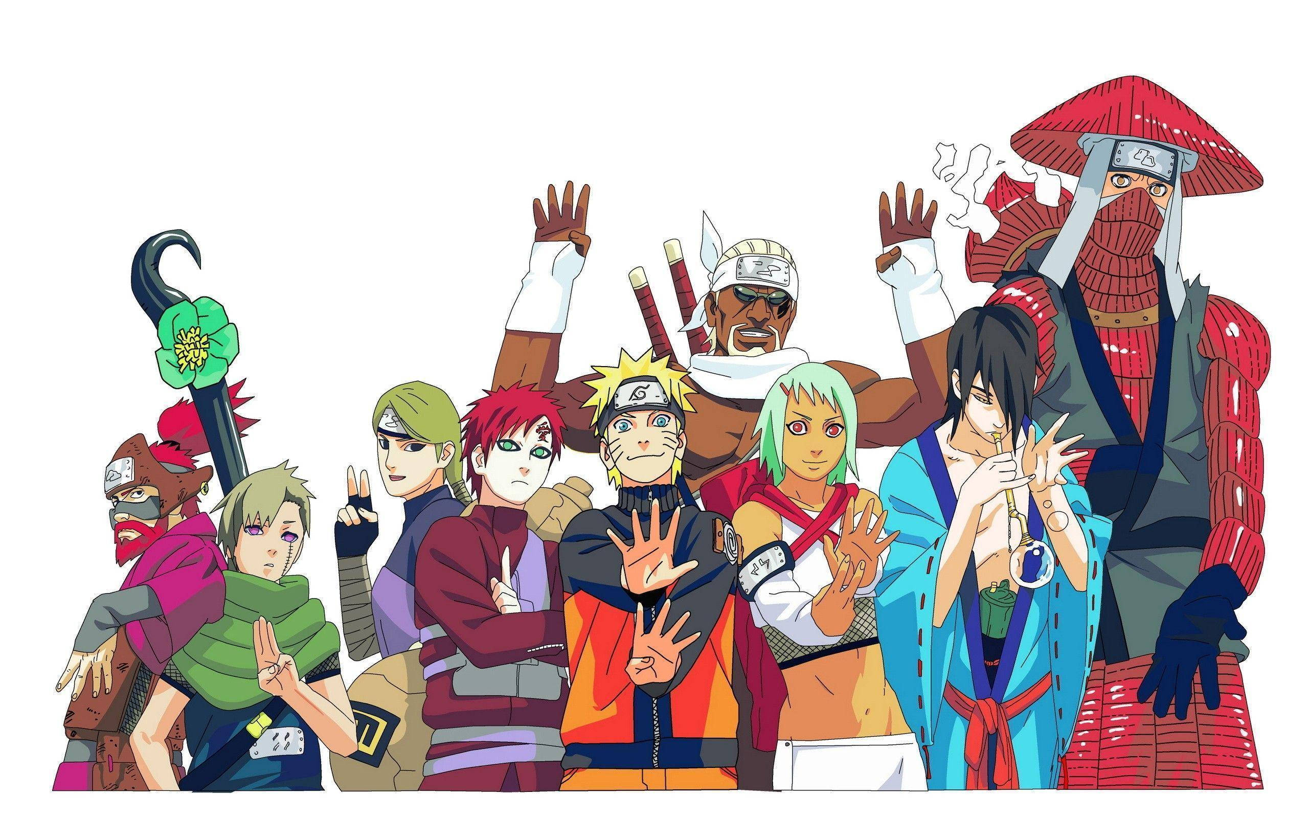 Naruto Plakkaat Jinchuriki Muurpapier