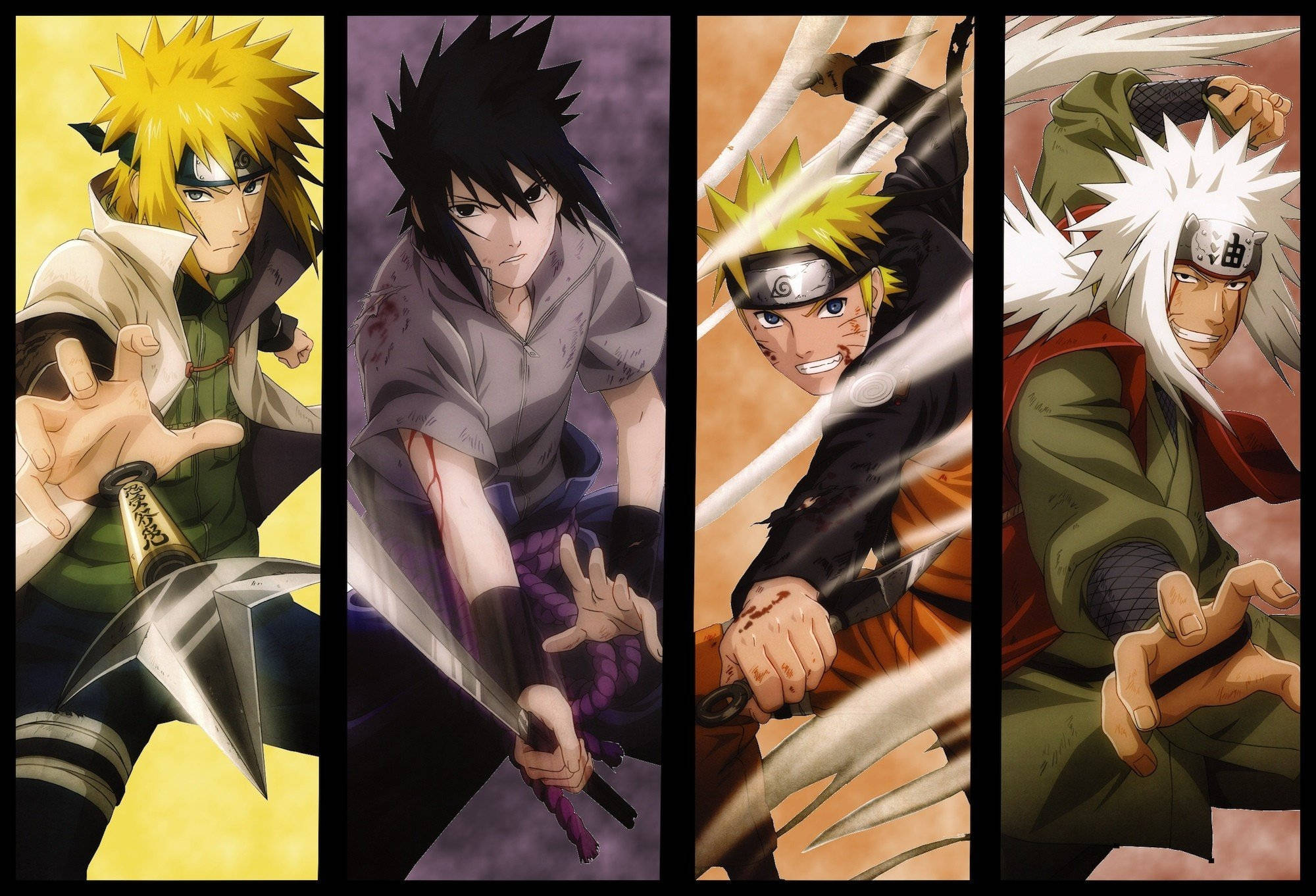 Naruto-plakkaat en Ander Ninjas Muurpapier