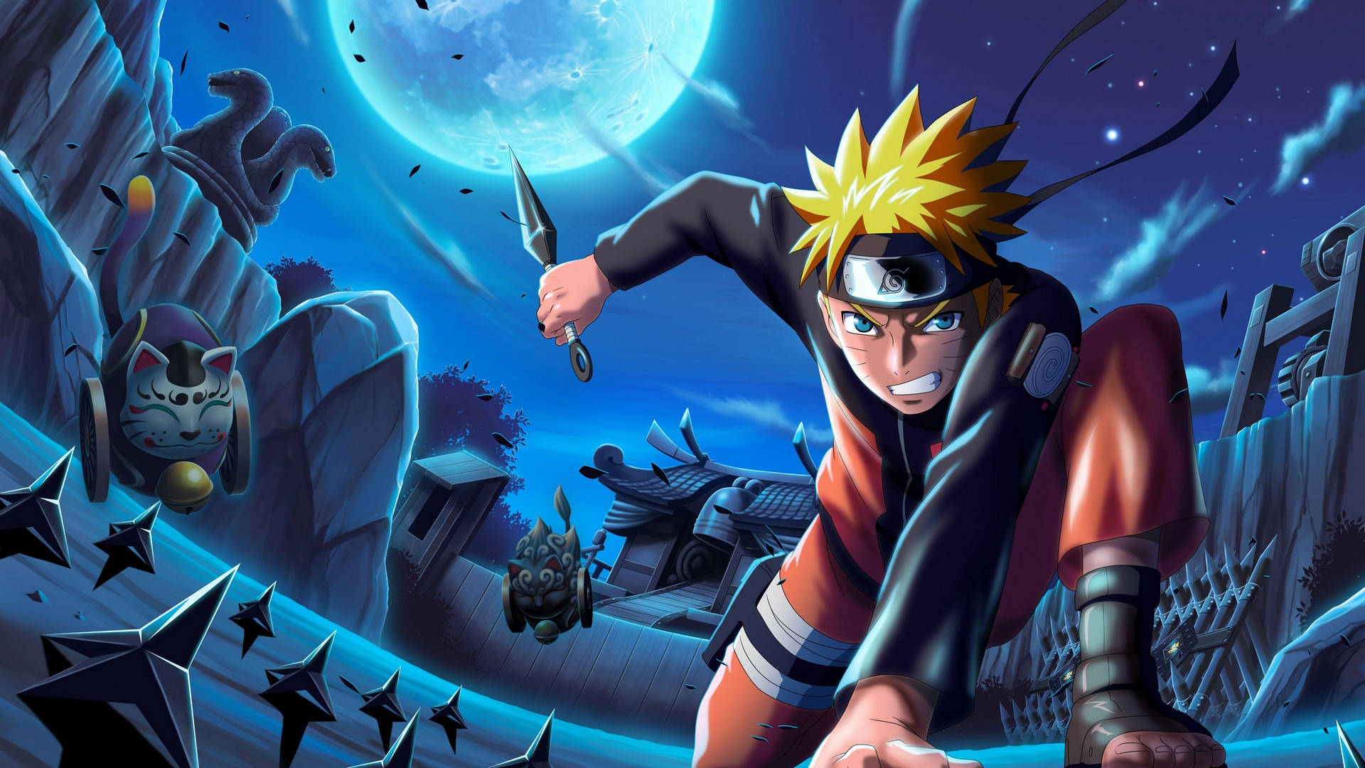 Naruto-plakkaat Shuriken Muurpapier