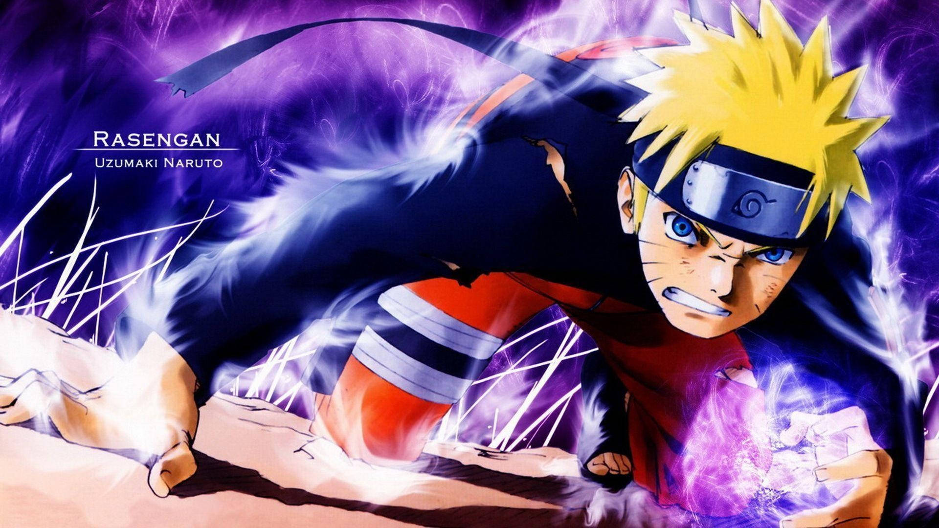 Naruto Rasengan-plakkaat Muurpapier