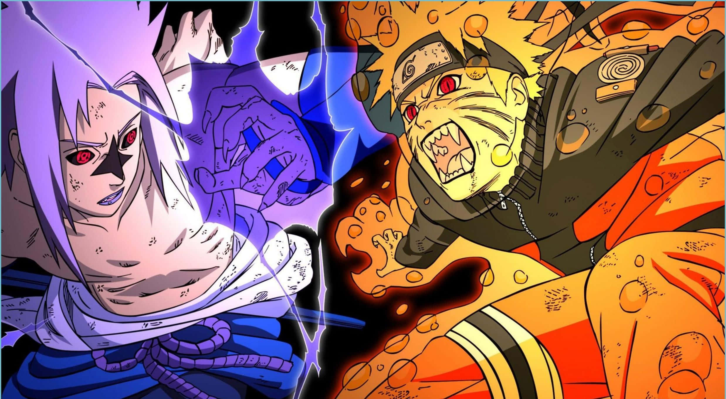 Naruto & Sasuke Estetiese Rekenaar Muurpapier