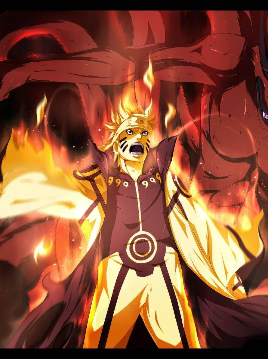 Naruto-ses Paaie Wyse Sage-modus Foon Muurpapier